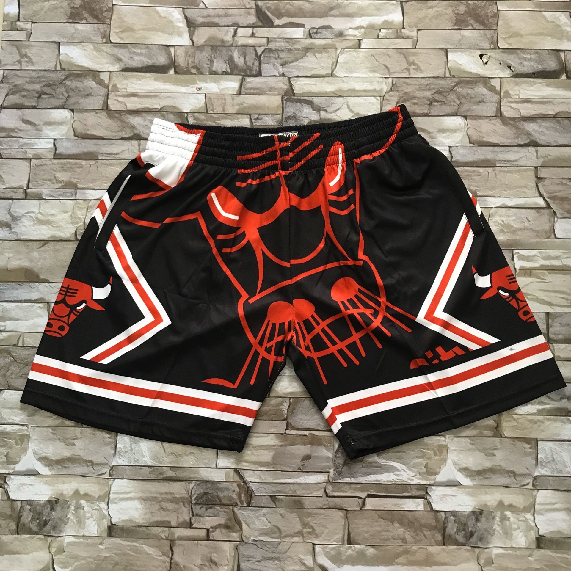 2020 Men NBA Chicago Bulls black 02 shorts->chicago bulls->NBA Jersey